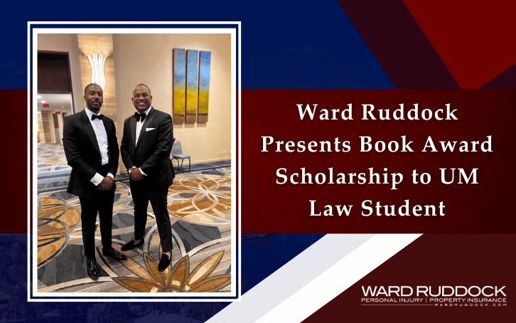 Ward Ruddock Presents Book Award Scholarship to UM Law Student